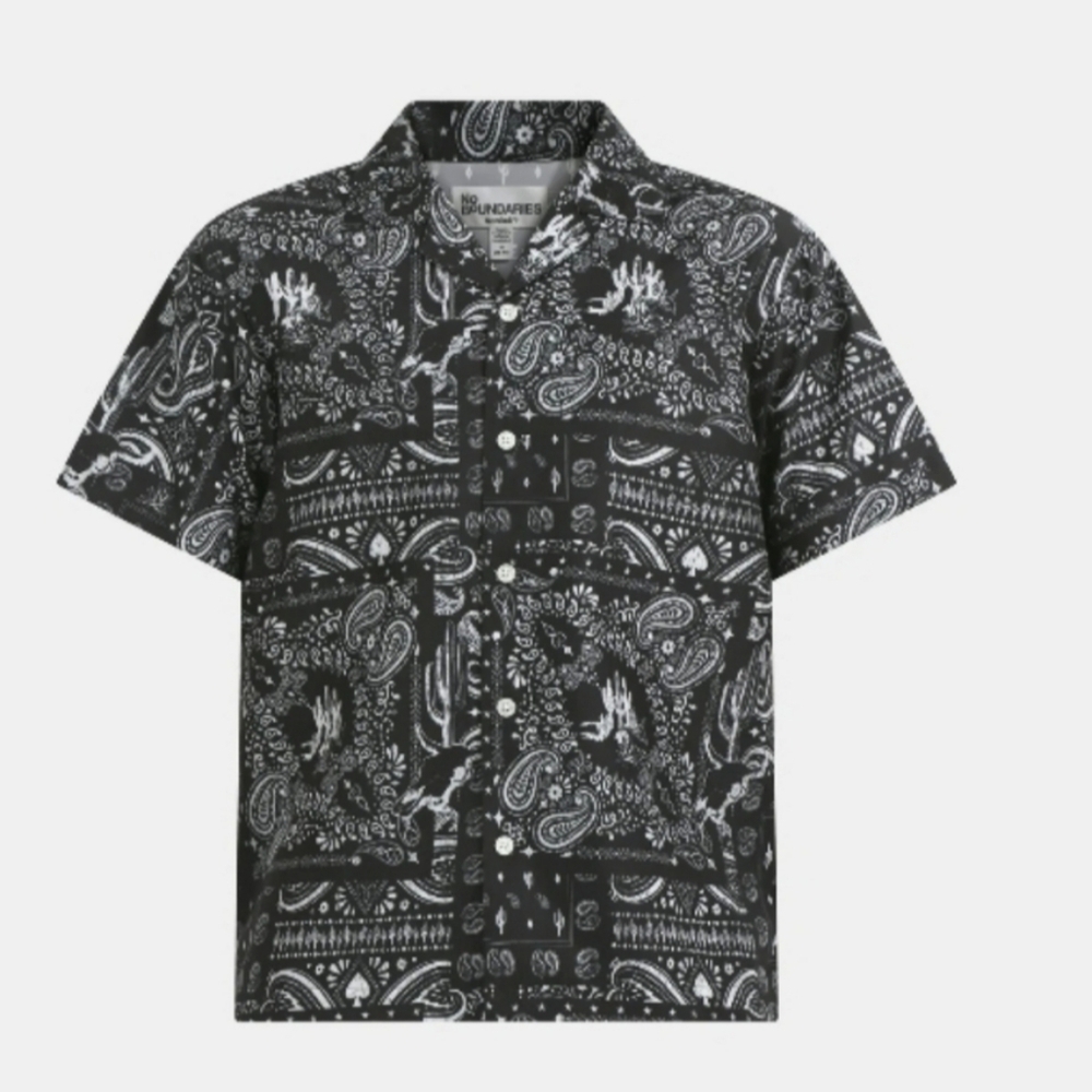 Men's Paisley Button Down Shirt - Picture 2 of 6